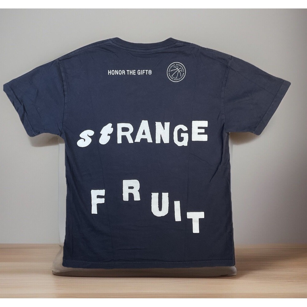 Honor The Gift HTG Strange Fruit T-Shirt Mens M Black Cotton Graphic Tee‎ NBA